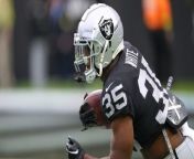 Zamir White's Rising Role in Las Vegas Raiders' Backfield from black and white slow klasky csupo