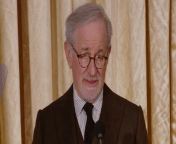 Spielberg said he is ‘increasingly alarmed’ by rise of antisemitism in an impassioned speech.Source: USC / Sean Dube / PA