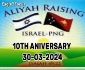 Aliyah Raising Israel PNG 10th Aniversary 30 March 2024